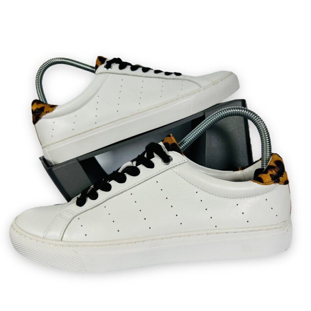 J.Crew Saturday‎ Sneakers with Leopard Calf Hair Detail L7197 Women's 7